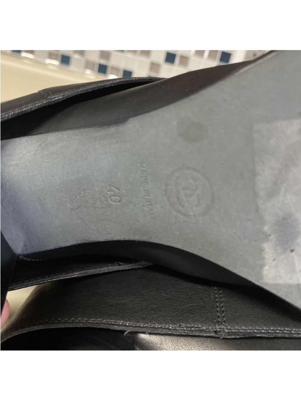 Authentic Chanel tall black biker boots, Vintage Karl Lagerfeld Era Size 40 - Picture 11 of 11